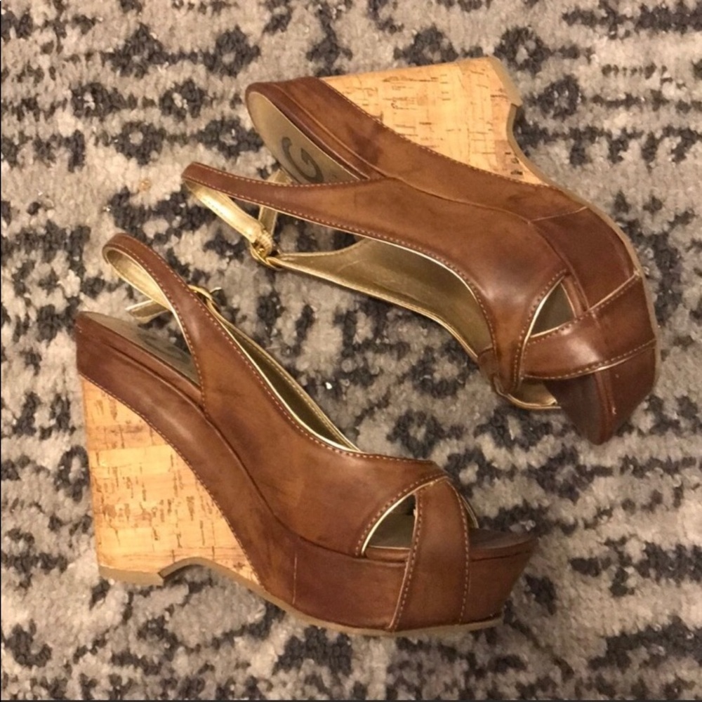 Guess wedge sandals. Size 7.5.